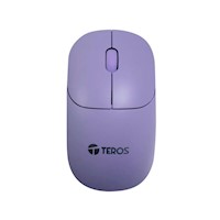 Mouse Inalámbrico TEROS TE-1219S TE1219S 1000DPI receptor USB 3 Botones Morado